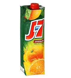 J7 сок апельсиновый 1 л.